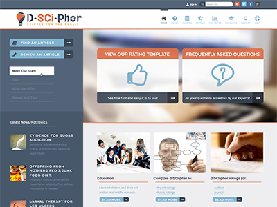 D-SCI-PHER responsive ui user interface web design