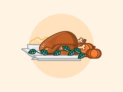 Thanksgiving Dinner illustration pumpkin thanksgiving turkey