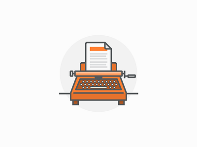 Typewriter copywriter icon illustration typewriter icon typewriter illustration