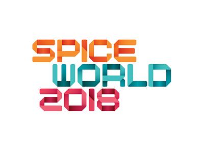 Spiceworld 2018 Reveal conference font logo tech tech conference typography vibrant