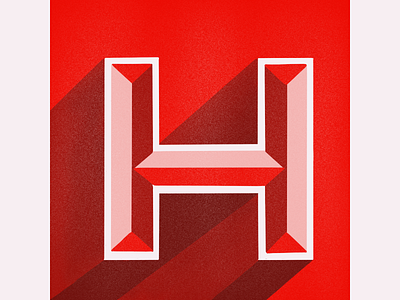 The letter H h handlettering lettering procreate typography
