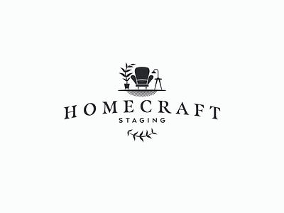 HomeCraft Staging logo, version 2 brand branding craft logo