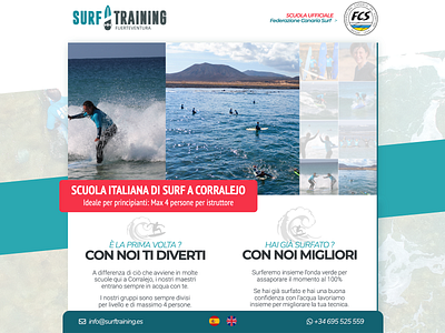 SurfTraining.es landing page