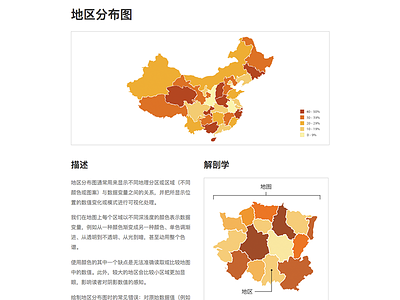 Chinese Choropleth Map Reference Page chart china chinese data data visualization dataviz map ui web design website