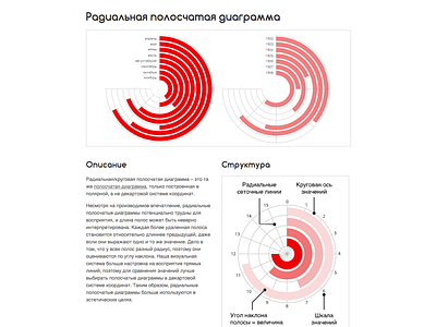 Russian Radial Bar Chart Reference Page chart circles circular data data visualization dataviz graph infographic ui web web design