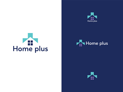 home plus logo design