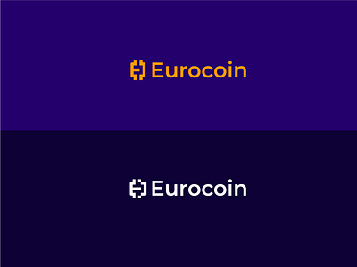 Eurocoin logo design brand branding coin logo colourful design eurocoin logo graphic design letter logo logo design logo designer logo mark logo type modern logo monogram proffesional unique