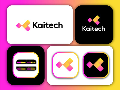 kaitech logo best brand brand technology logo collection digital iconic it logo k kaitech lettering logos software tech trend