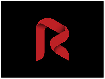 R branding clean color gradient letter logo logo mark modern logo monogram r symbol