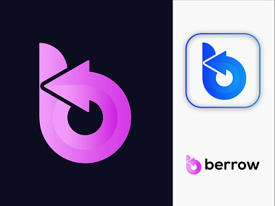 berrow logo arrow b logo berrow logo branding graphic design growth investment logo design symbol