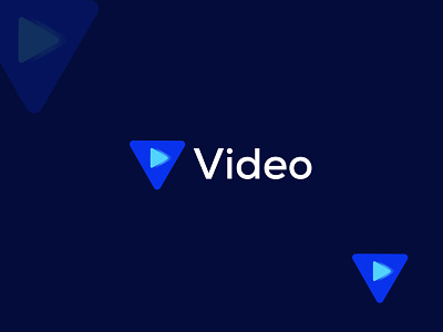 Video logo app blockchain branding branding logo coding combination graphic design icon letter v logos mark media modern logo motion graphics online video platform player videologo