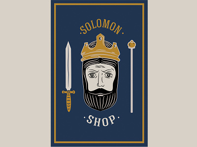 SHLOMO king logo shop solomon