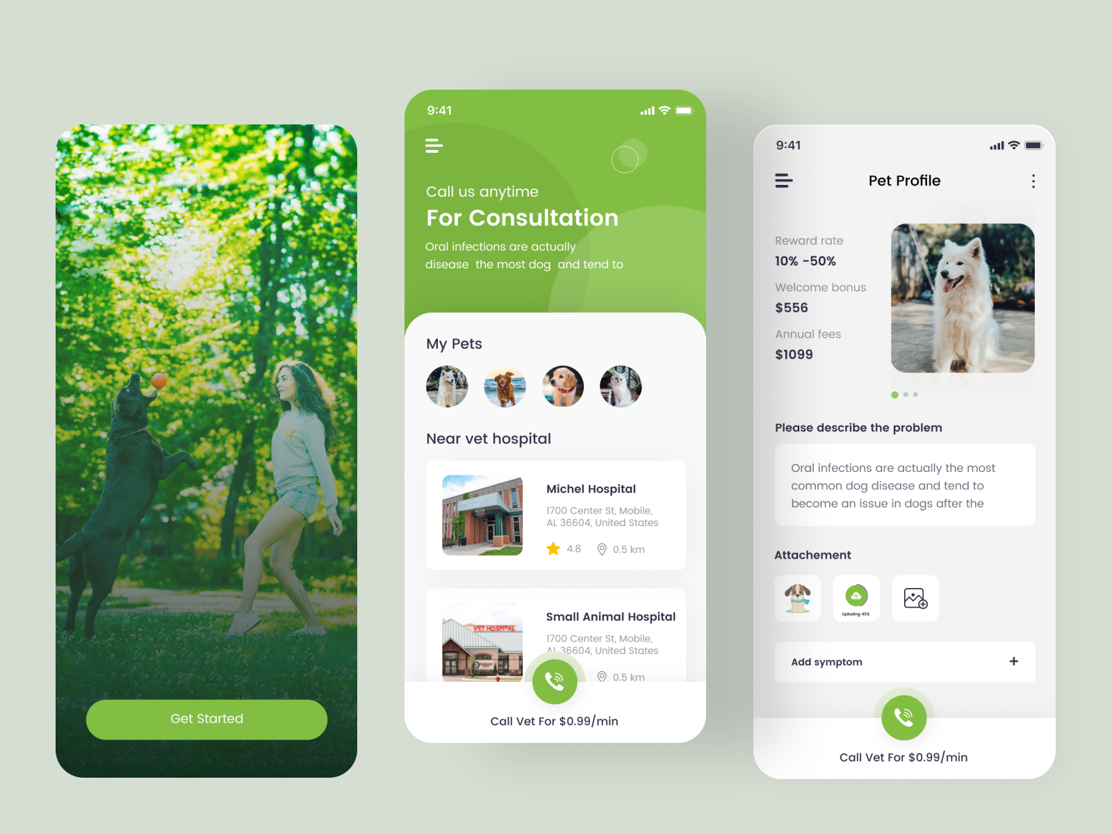 Pet Consultation App by Ismail Hossain on Dribbble