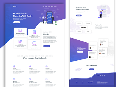 Emaily | Free Download color icon email email app email campaign email marketing gradient color newsletter ux ux ui web page
