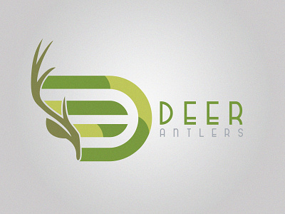 Deer Antlers Logo animal antlers back backround deer deer logo graphic design hunting logo