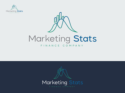 Finance Company Logo branding M & Growth of business combinemark branding finan finance financeavailable logo