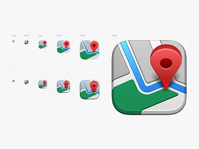 Maps icon map