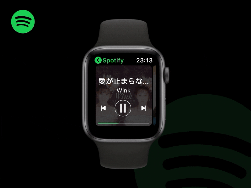 Spotify For Watch _demo albums apple watch spotify ui