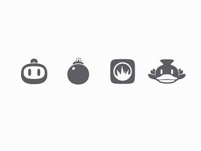 Bomberman @1x emoji gmae icon ui