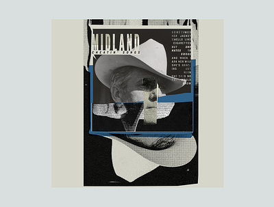 collage midland album cover design collage digital collage grunge texture typography
