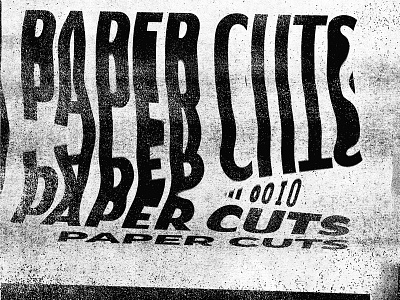 Paper cuts collage textures type experiment typography xerox
