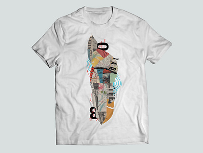 Collage Shirt collage digital collage grunge illustration texture tshirt tshirt design