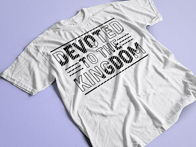 Devoted to the Kingdom typography t-shirt