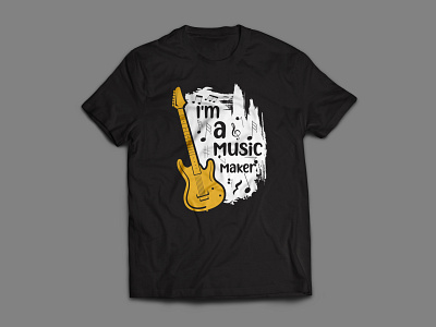 I'm a Music Maker T-shirt apparel clothes design fashion graphic design hoodie illustration jacket jeans logo music musician newmusic shirt shirtdesign singer streetwear t shirt vector