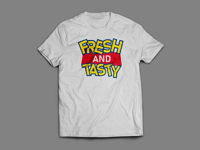 Fresh and Tasty Typography T-shirt apparel branding design dress fashion fresh fresh and tasty graphic design hoodie illustration logo outfit shirt shirtdesign streetwear t shirt tasty typography ui vector