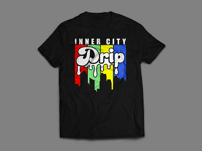 Inter City Drip T-shirt Design city citylife design fashion graphic design illustration shirt streetwear style t shirt urban urbanphotography