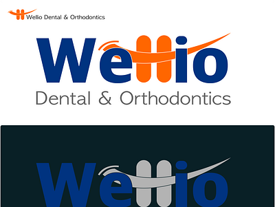 WELLIO branding design icon logo