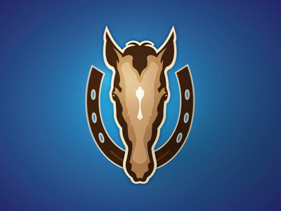 Horse Head horse horseshoe illustration kentucky logo vector