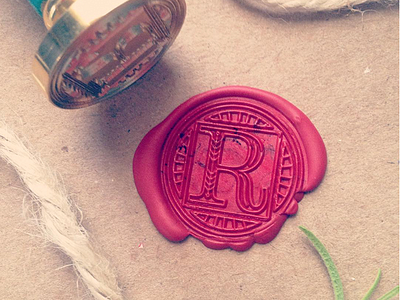 Letter R Wax Seal design letter seal stamp wax seal