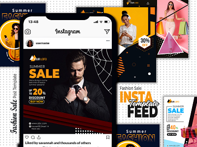 Fashion design post । Flyer design  । Insta  feed template