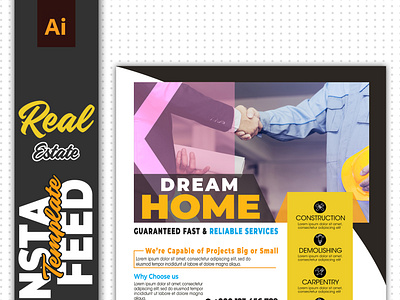 Real Estate Post । Flyer Design । Media kits