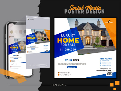 Real estate post । Social media post template advertisement brand branding design design of the day designers discounts e flyer facebook post design flyer design graphic designer graphic design instagram post design instagram post design free ista feed tempplate real estate post real estate real estate design social media experts l