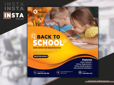 School admission post । Flyers design