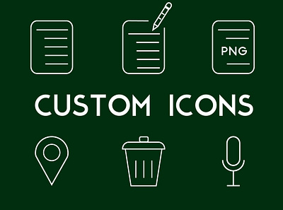 Custom Line Art Icons branding design icon illustration