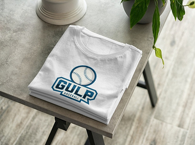 Gulp Baseball - Modern Emblem Sports Logo branding design illustration logo sports typography