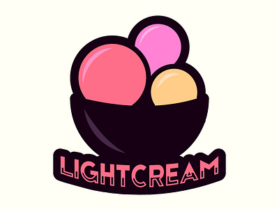 Emblem Type Logo Design for LightCream pvt.