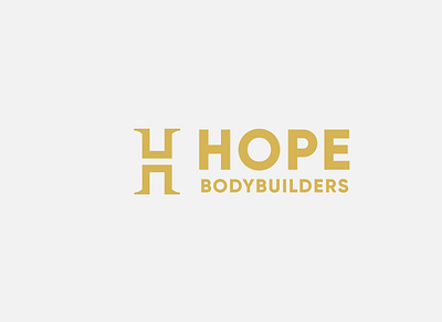 Hope Bodybuilders: Gym Logo Design branding design illustration logo typography vector