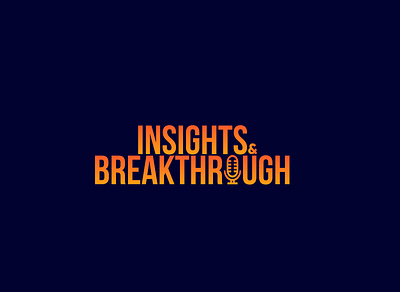 Podcast Cover Design - Insights & Breakthrough branding cover design illustration podcast typography vector