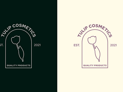 Tulip Cosmetics - Botanical Logo Design