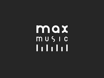 minimalist logo geometry max music diagram equalizer