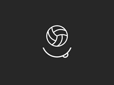 logo minimal geometry logo smile ball