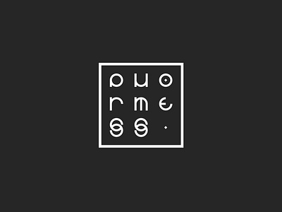 p h o r m e s s logo minimal geometry circle font