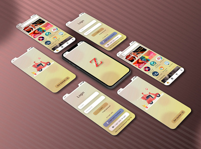 E-commerce shopping app UI/UX design app design illustration logo typography ui ux