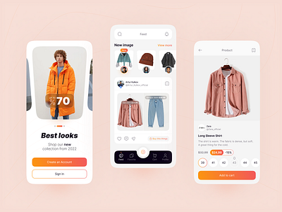 Fashion | E-commerce app app concept design e commerce fashion figma interface ios mobile onboarding ui