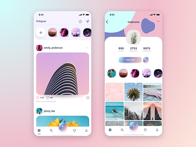 Instagram Redesign Concept by Vahe on Dribbble