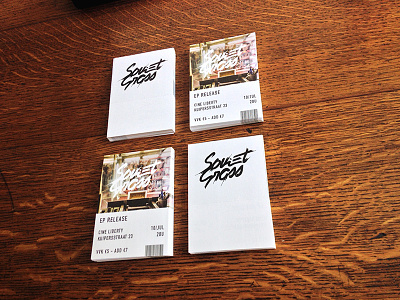 Soviet Grass EP Release Show Tickets music print tickets